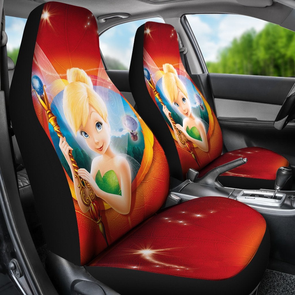 Tinkerbell Car Premium Custom Car Seat Covers Decor Protectors