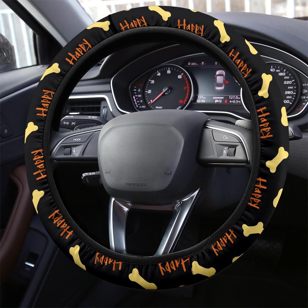 Dog Foot Print Partern Premium Car Steering Wheel Cover
