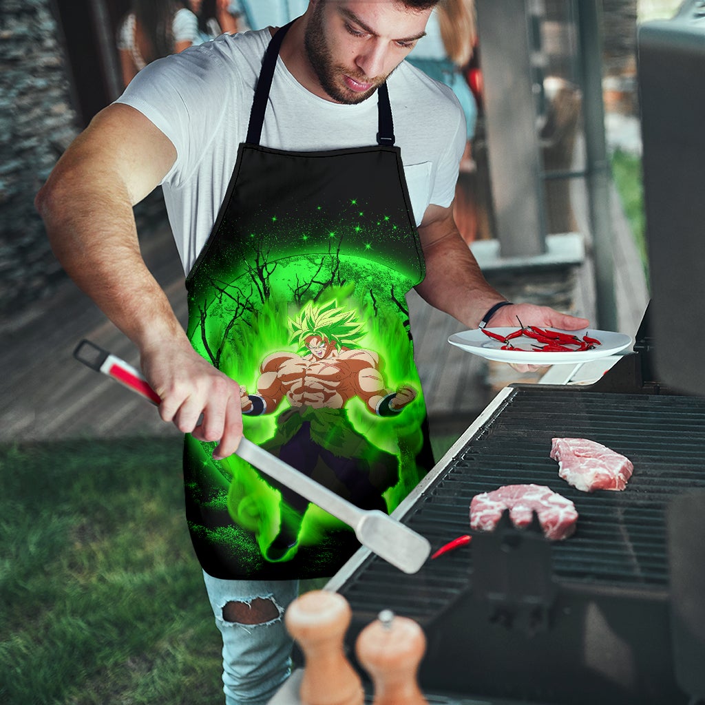 Broly Moonlight Custom Apron Best Gift For Anyone Who Loves Cooking