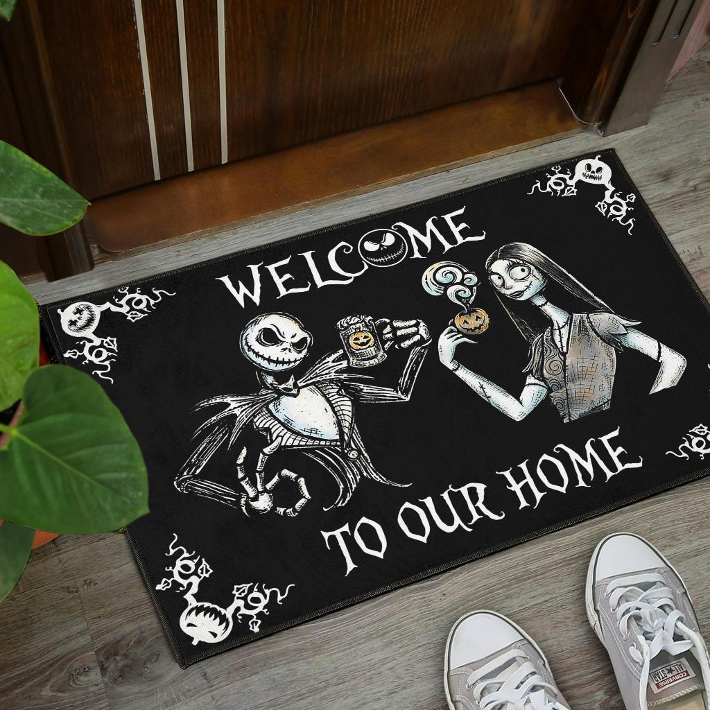 Nightmare Before Christmas Jack And Sally Door Mats