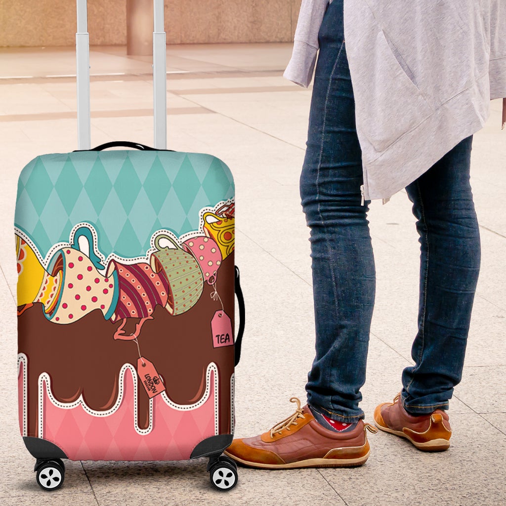 Teatime Cute Luggage Cover Suitcase Protector