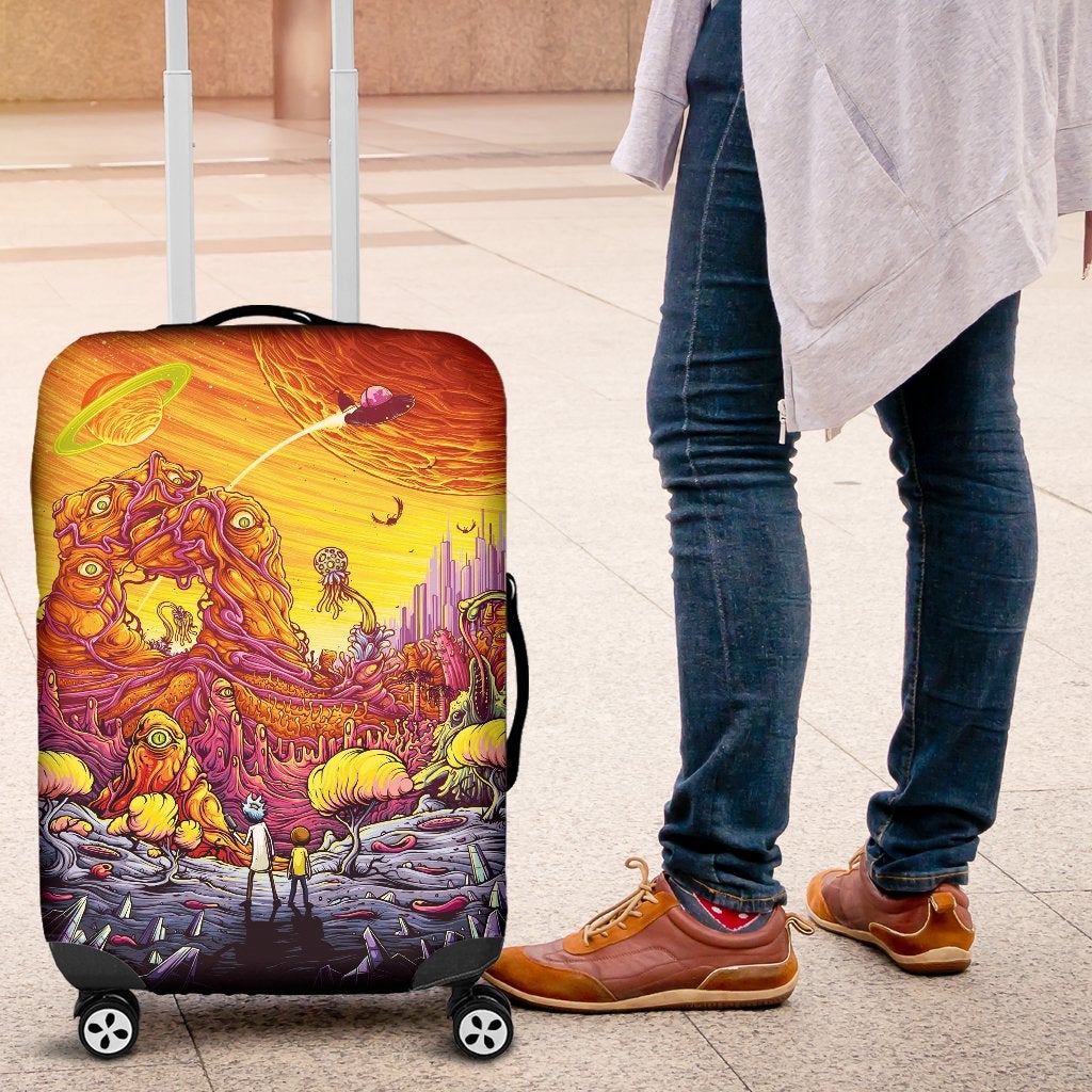 Rick And Morty Luggage Cover Suitcase Protector 3