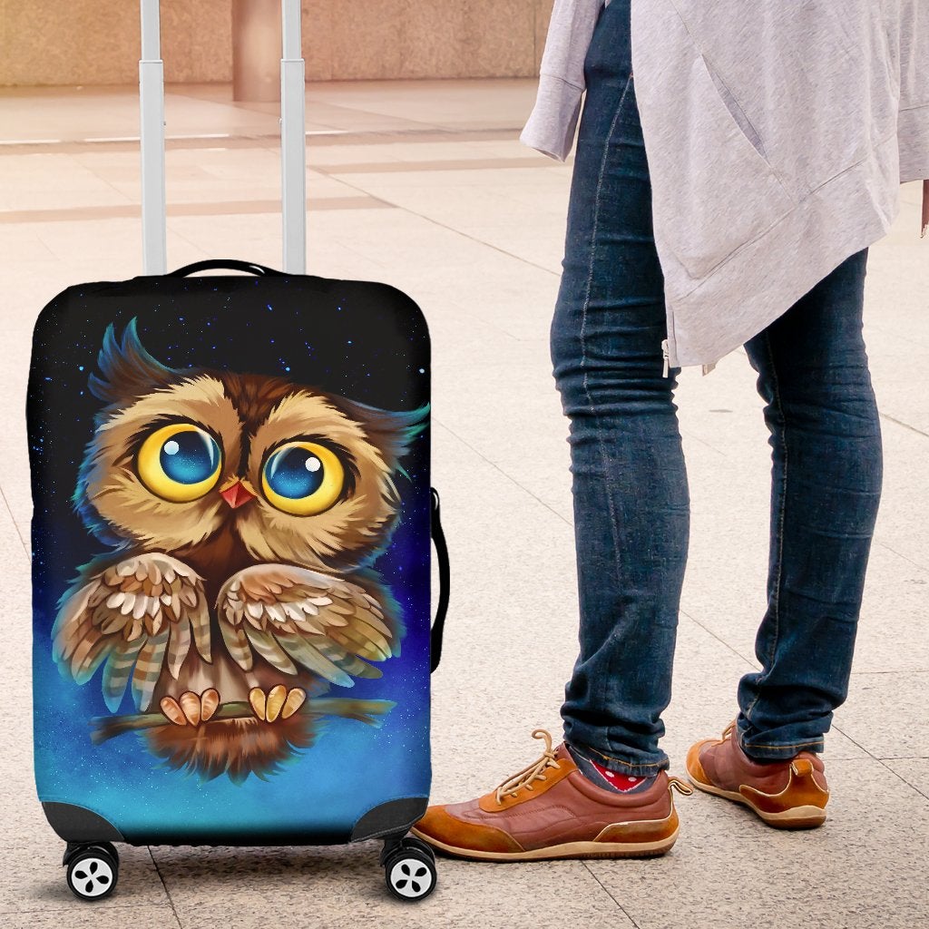 Owl Travel Luggage Cover Suitcase Protector 2