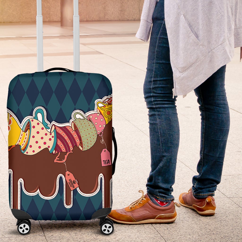 Teatime Cute 1 Luggage Cover Suitcase Protector