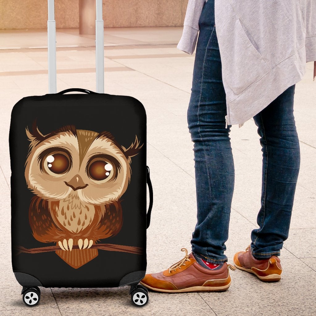 Owl Travel Luggage Cover Suitcase Protector 1