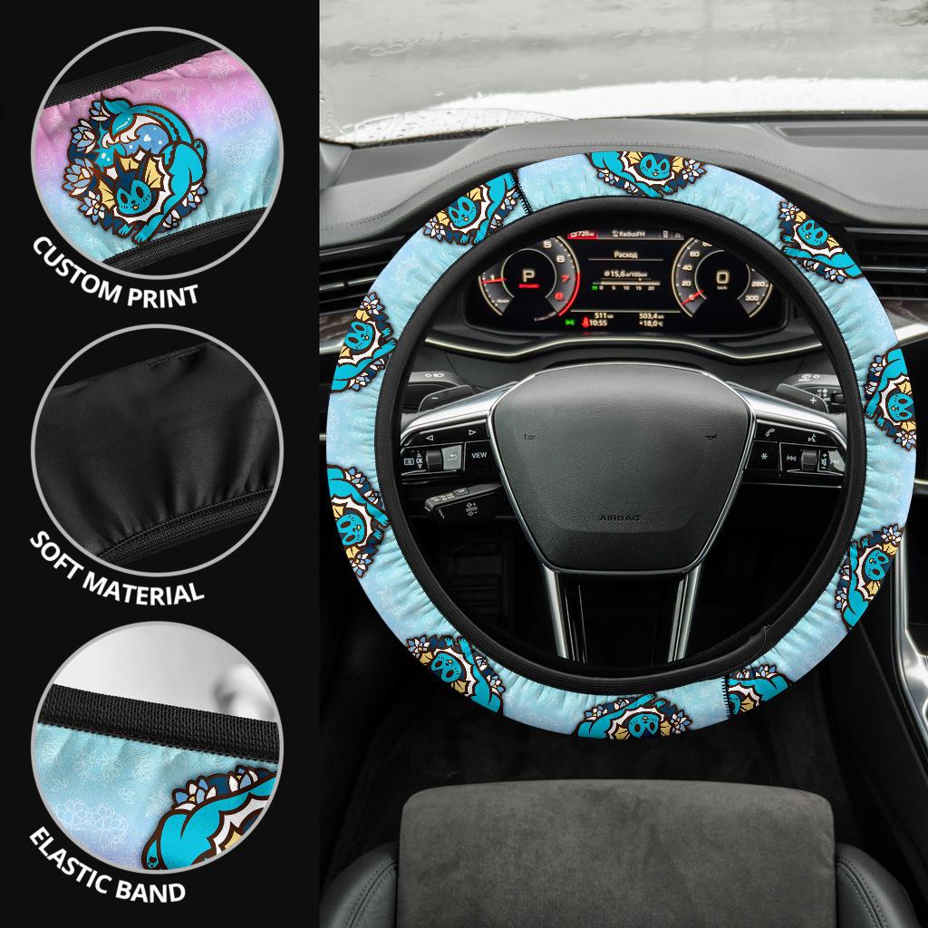 Vaporeon Pokemon Car Steering Wheel Cover