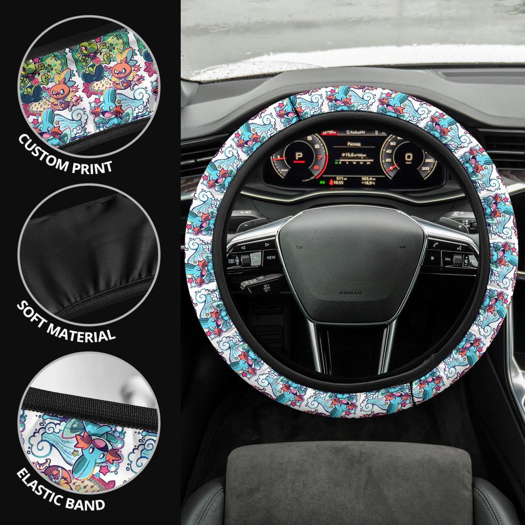 Torchic Pokemon Car Steering Wheel Cover