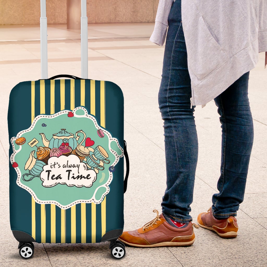 It Is Always Teatime Luggage Cover Suitcase Protector