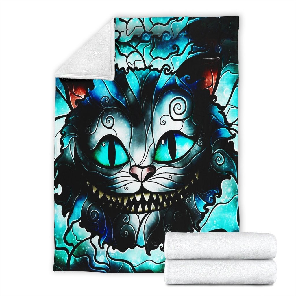 Alice In Wonderland'S Cheshire Cat Premium Blanket