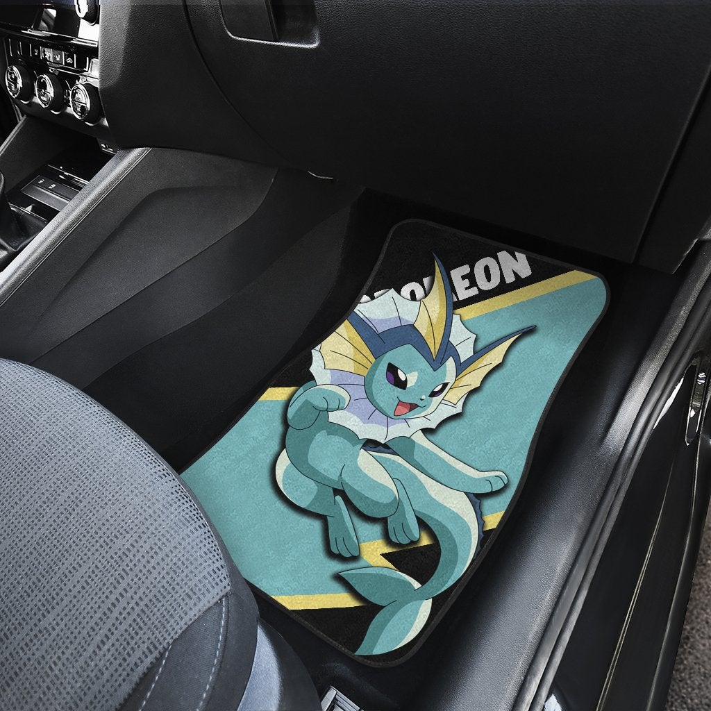 Vaporeon Car Floor Mats Custom Anime Pokemon Car Interior Accessories