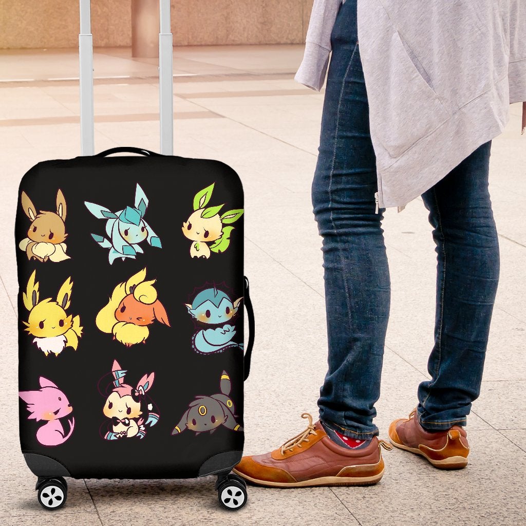 Cute Eevee Luggage Cover Suitcase Protector