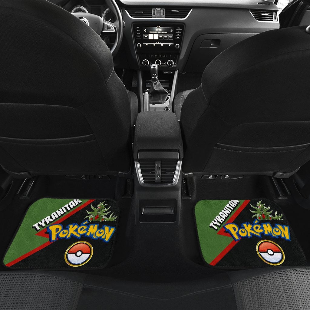 Tyranitar Car Floor Mats Custom Anime Pokemon Car Interior Accessories