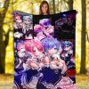 Ram And Rem Anime Girl Re Zero Premium Blanket