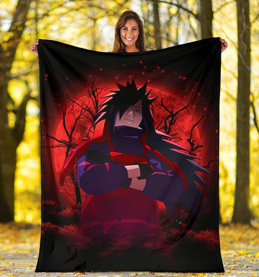 Uchiha Madara Naruto Moonlight Premium Blanket