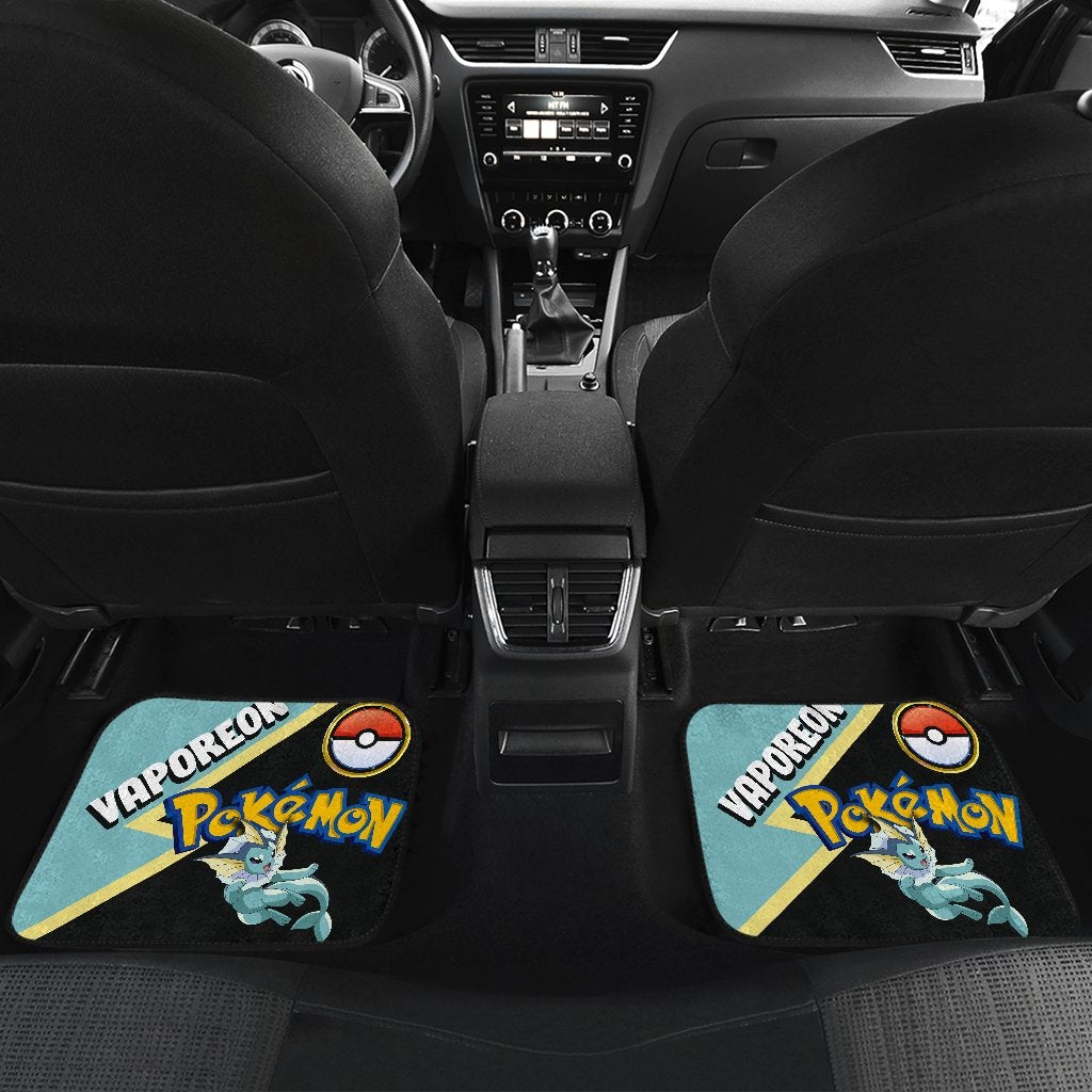 Vaporeon Car Floor Mats Custom Anime Pokemon Car Interior Accessories