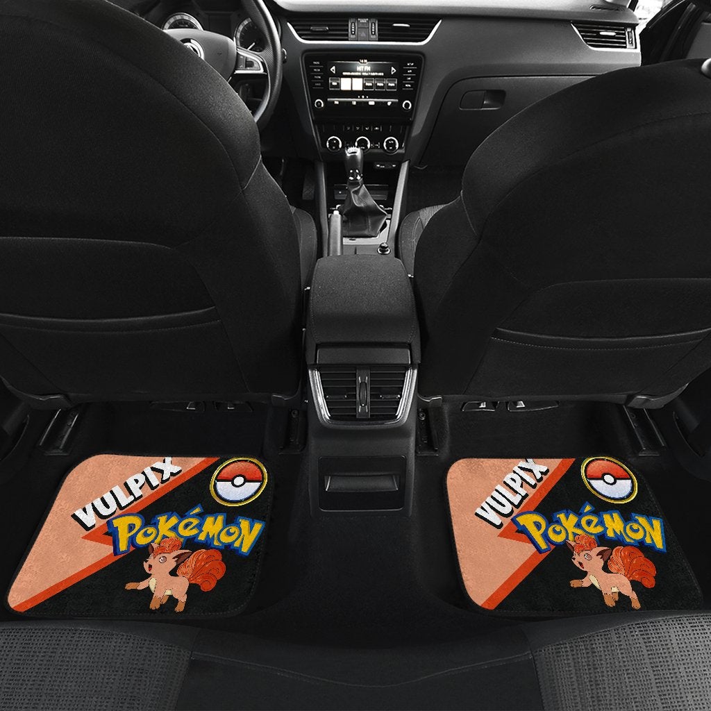Vulpix Car Floor Mats Custom Anime Pokemon Car Interior Accessories