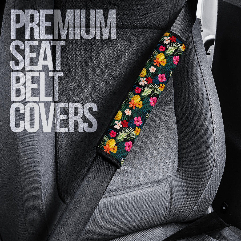 Tropical Hawaii Premium Custom Car Seat Belt Covers