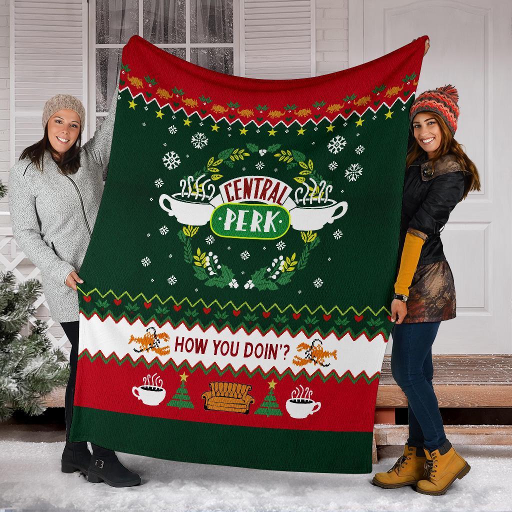 How You Doin Ugly Christmas Custom Blanket Home Decor