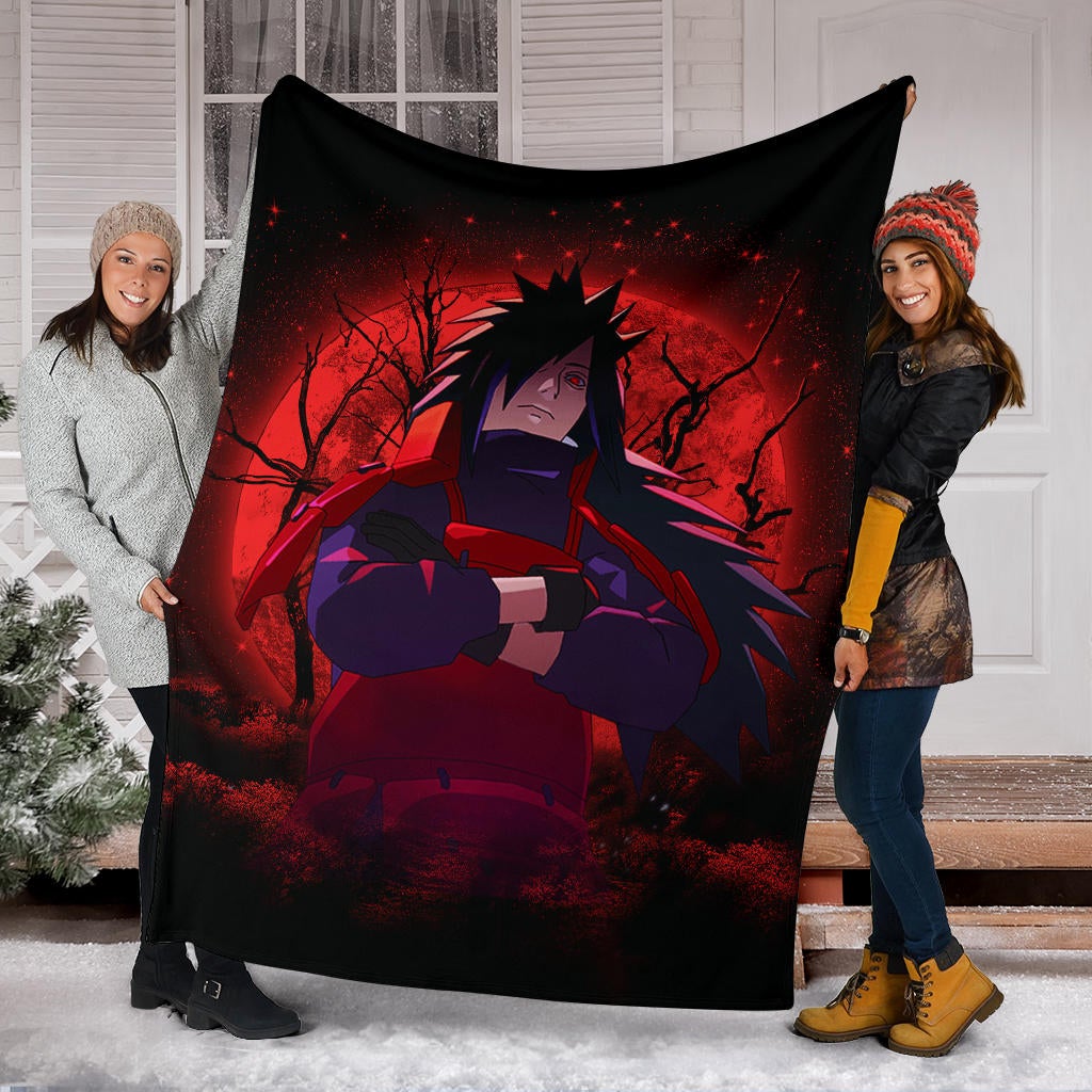 Uchiha Madara Naruto Moonlight Premium Blanket