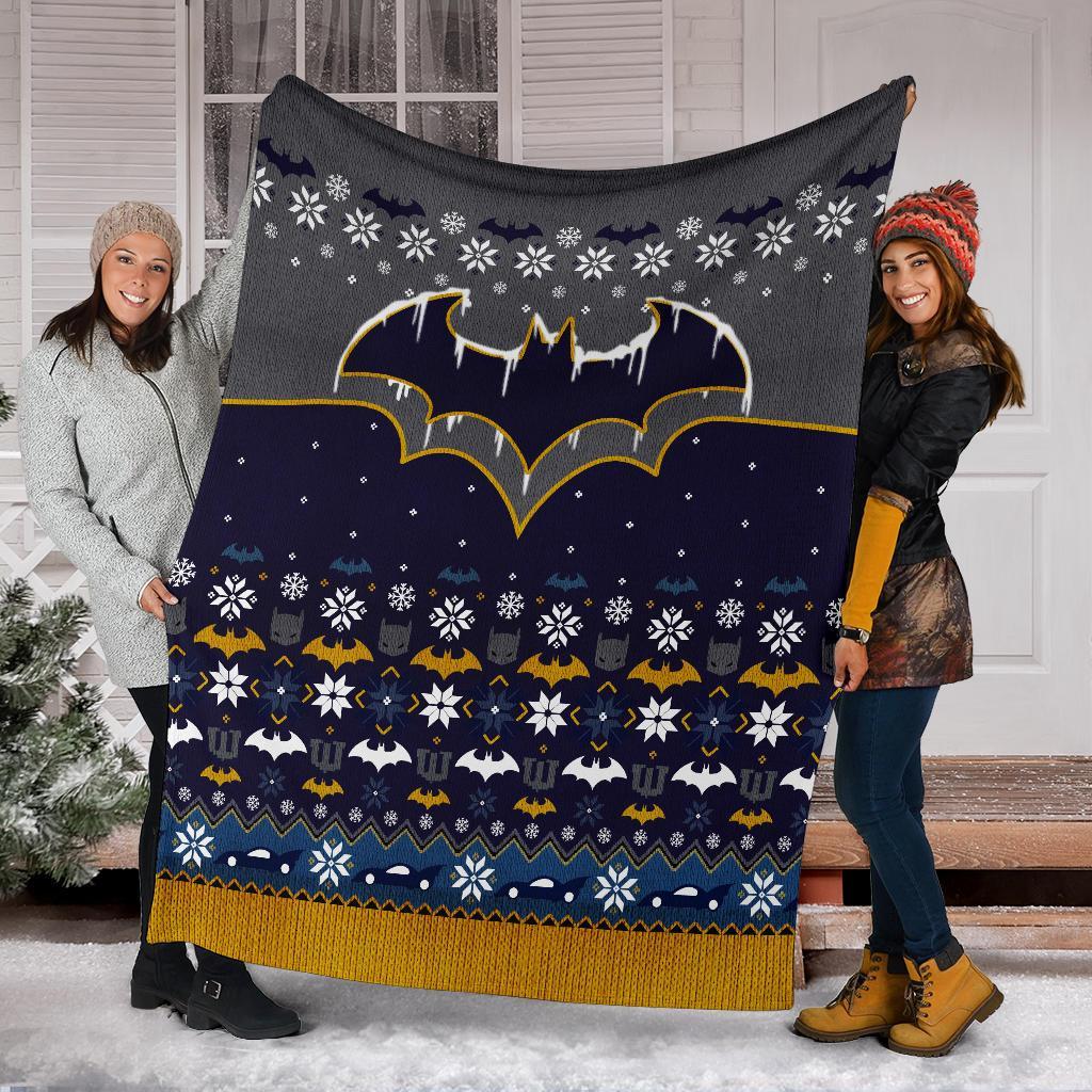 Batman Freeze Ugly Christmas Custom Blanket Home Decor