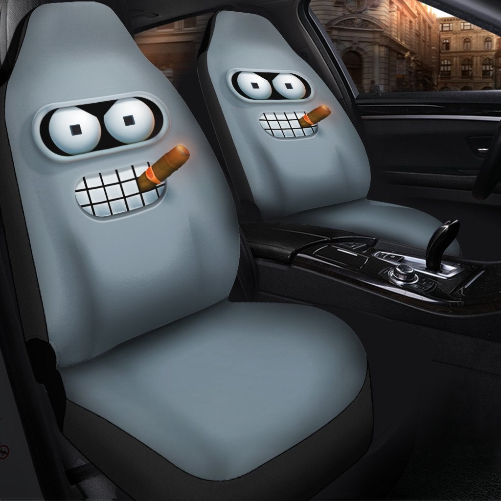 Futurama Bender Premium Custom Car Seat Covers Decor Protector