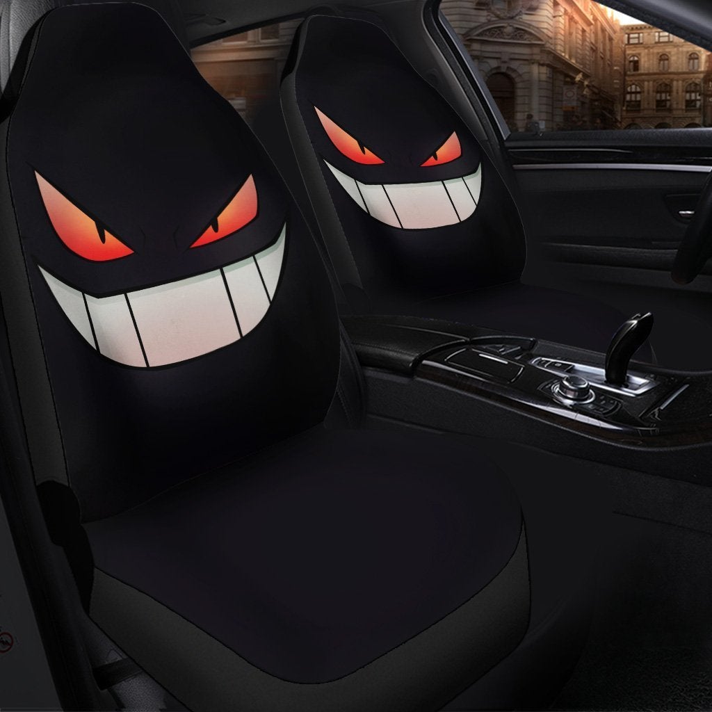 Gengar Face Pokemon Premium Custom Car Seat Covers Decor Protector