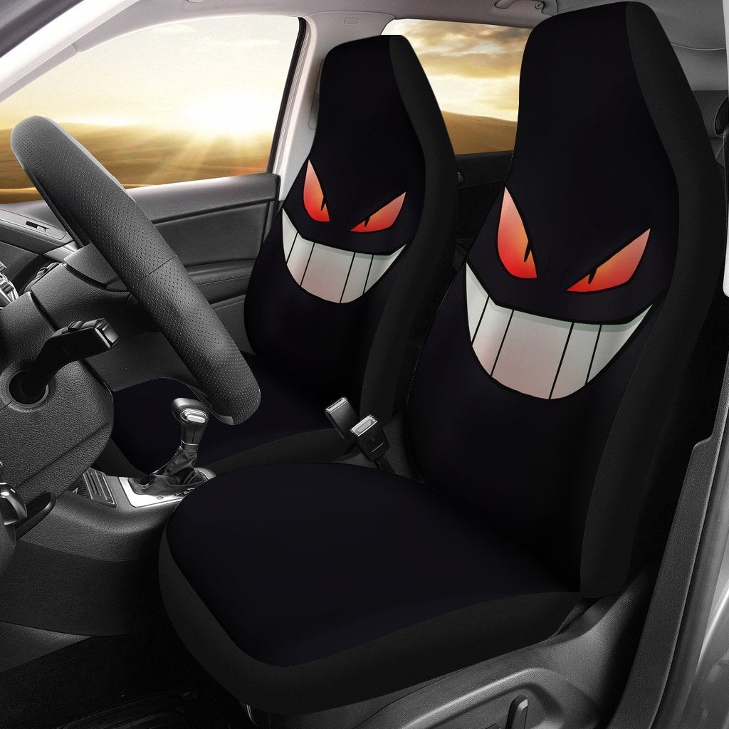 Gengar Face Pokemon Premium Custom Car Seat Covers Decor Protector