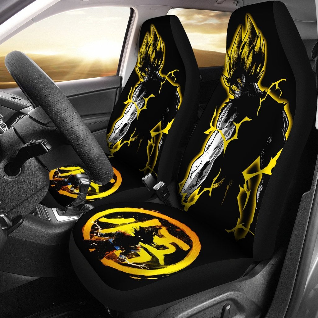 Goku Dragon Ball Car Premium Custom Car Seat Covers Decor Protectors