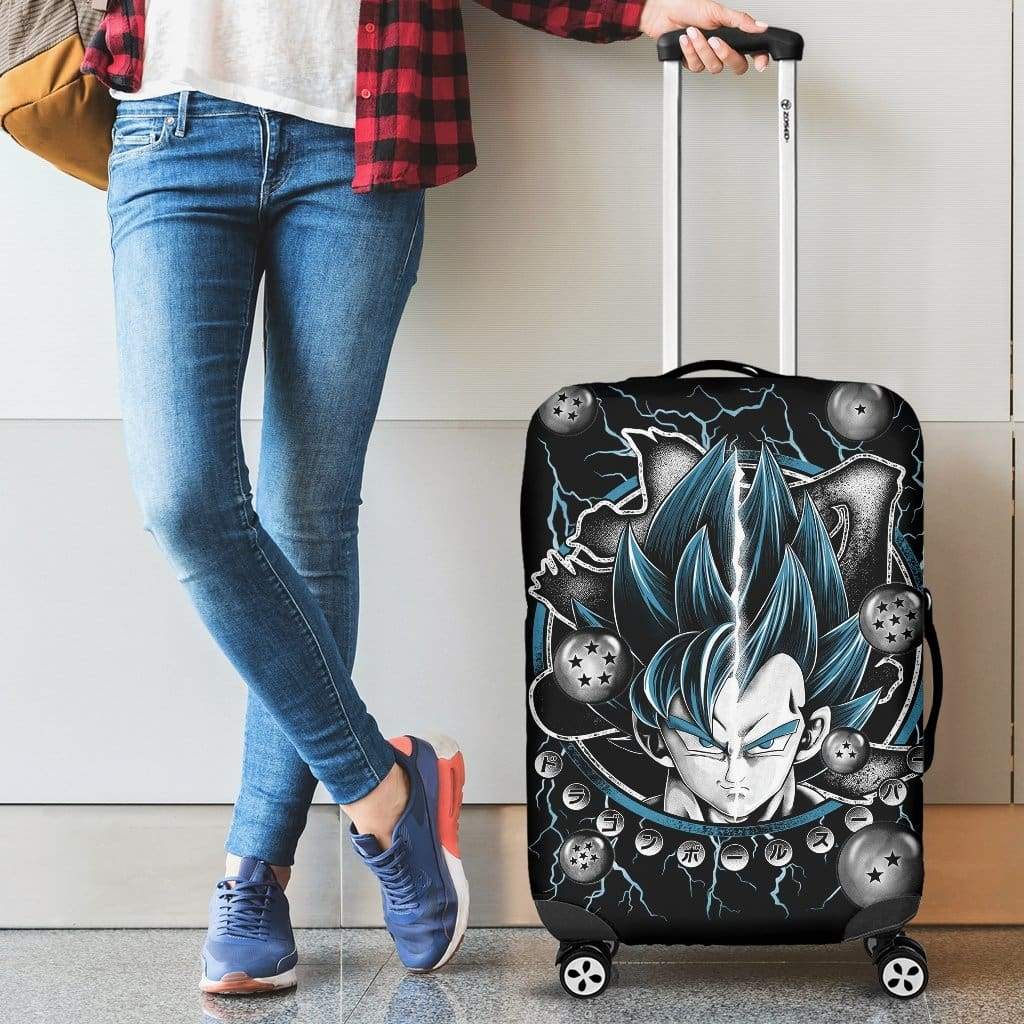 Goku Vegeta Blue 2022 Luggage Cover Suitcase Protector
