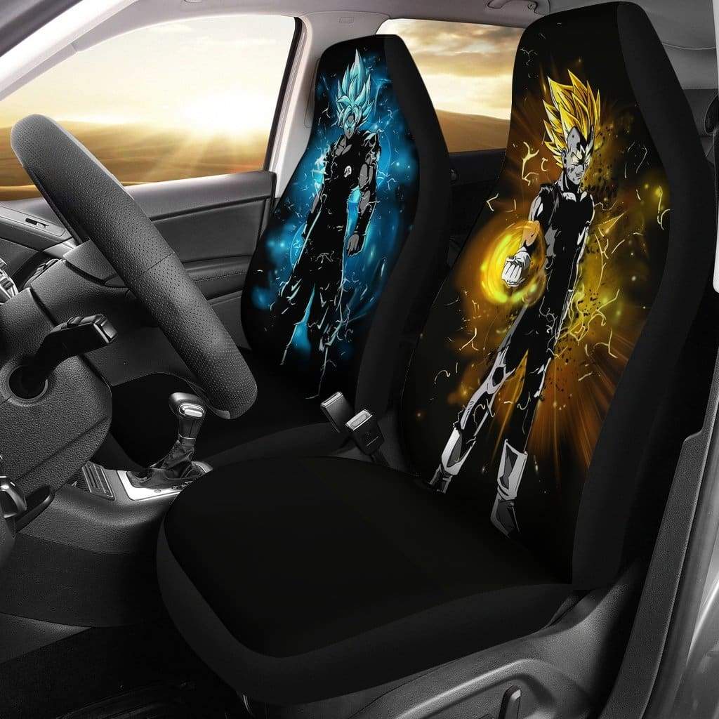 Goku Vegeta Car Premium Custom Car Seat Covers Decor Protectors