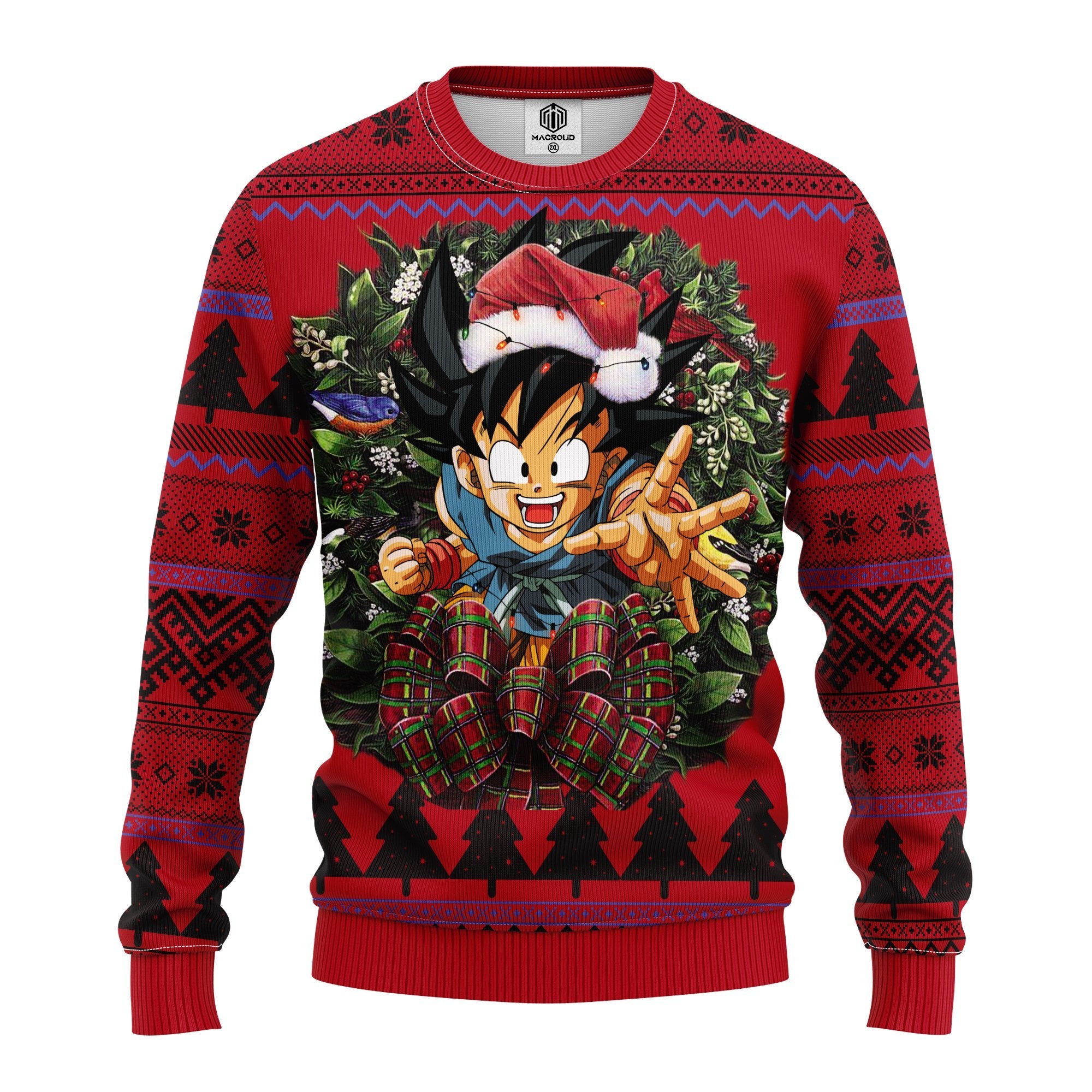 Goku Kid Dragon Ball Z Noel Mc Ugly Christmas Sweater Thanksgiving Gift