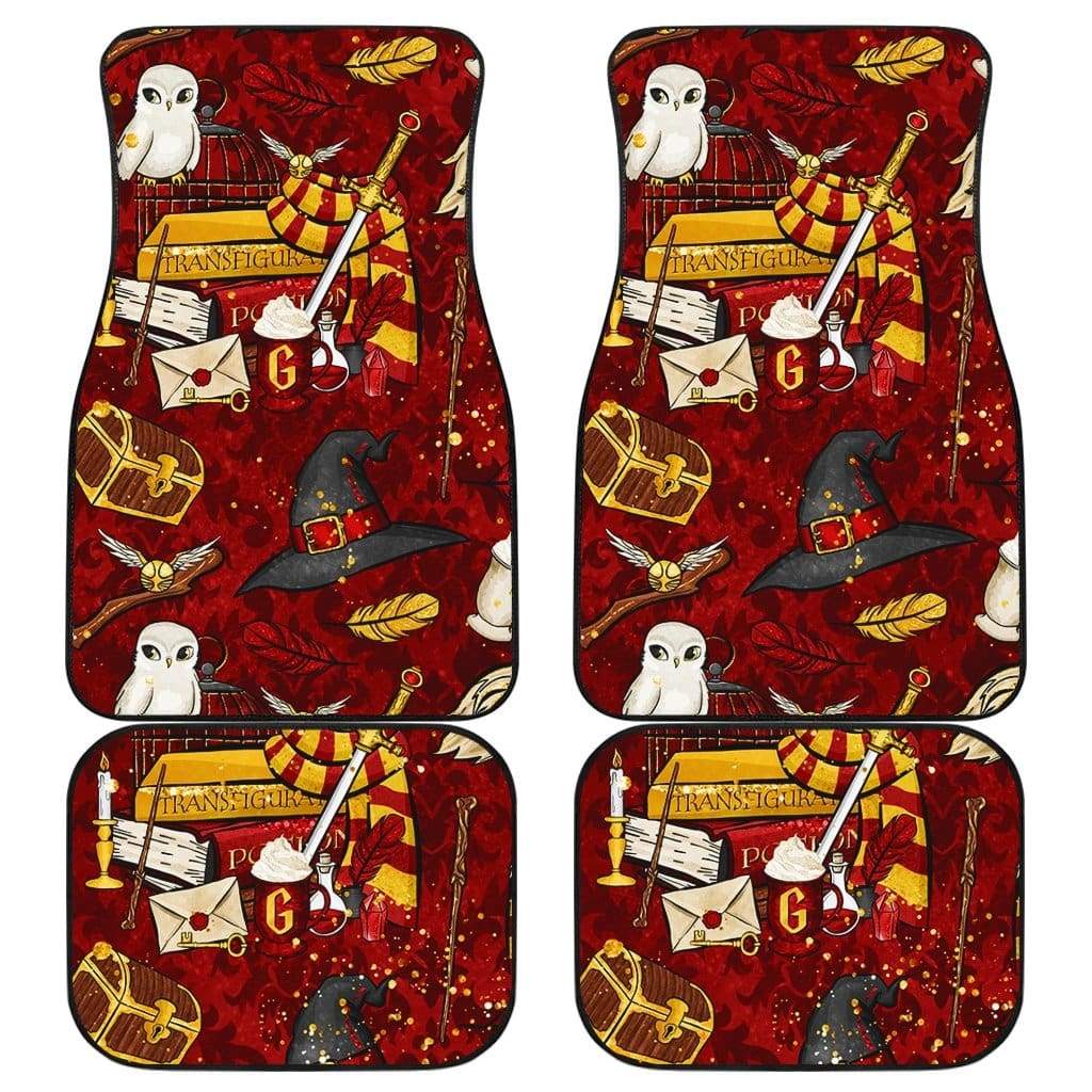 Harry Potter Red Front And Back Car Mats (Set Of 4)