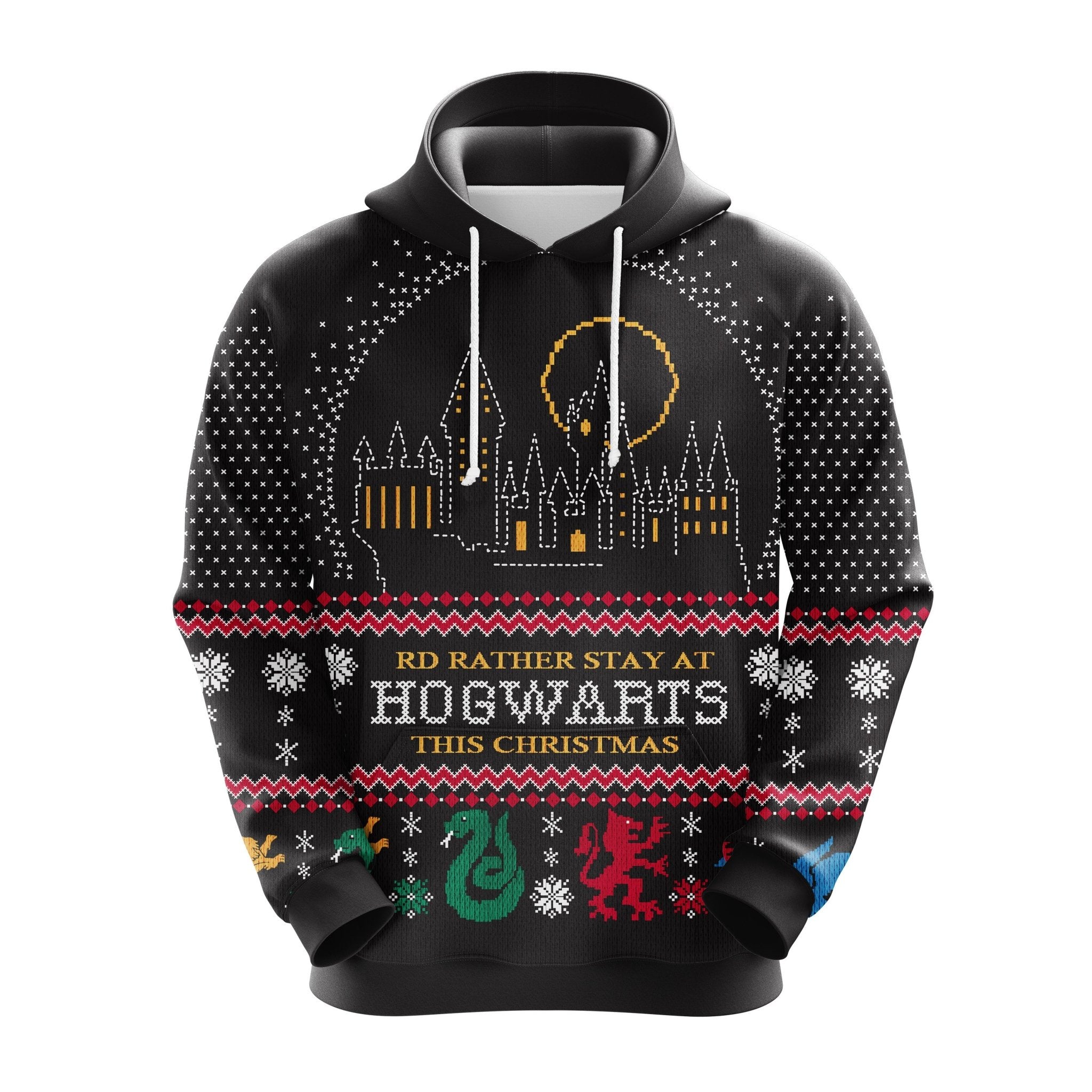 Hogwarts Harry Potter Christmas Cute Noel Mc Ugly Hoodie Amazing Gift Idea Thanksgiving Gift
