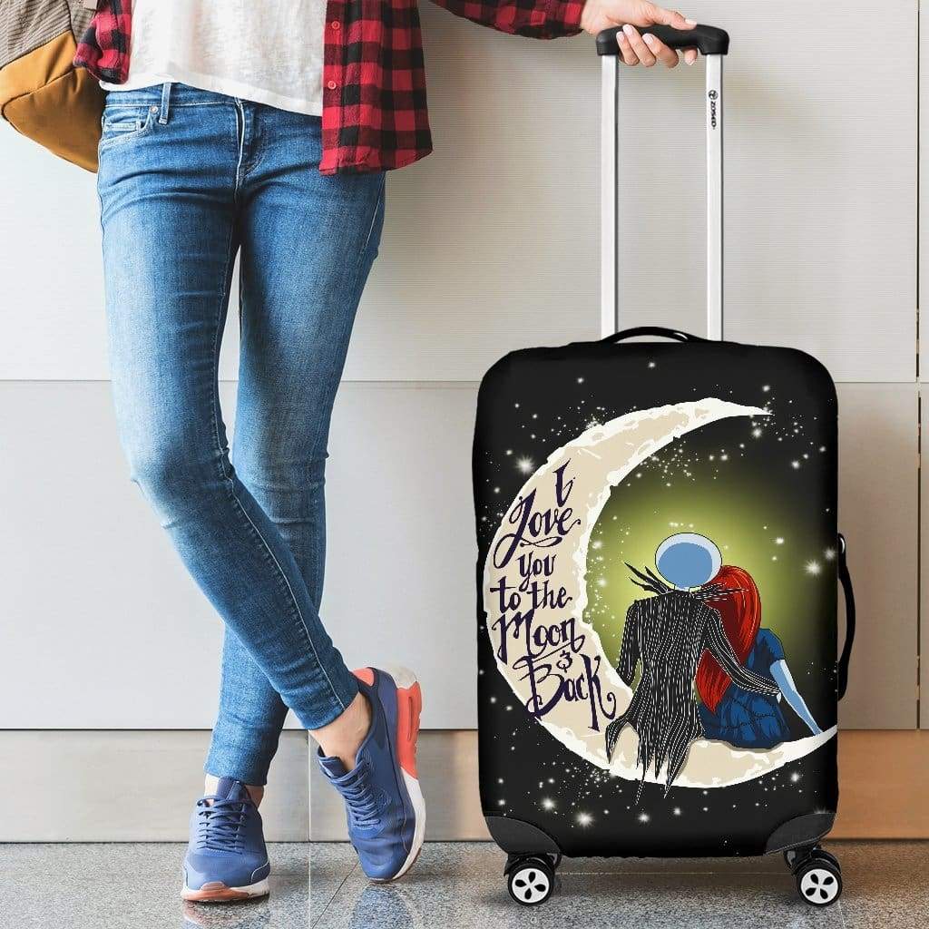 Jack And Sally Love Luggage Cover Suitcase Protector