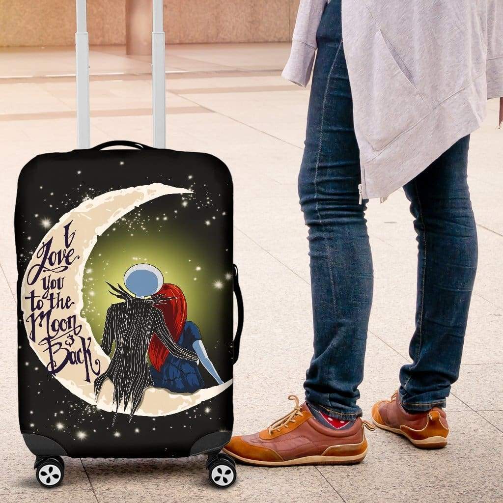 Jack And Sally Love Luggage Cover Suitcase Protector