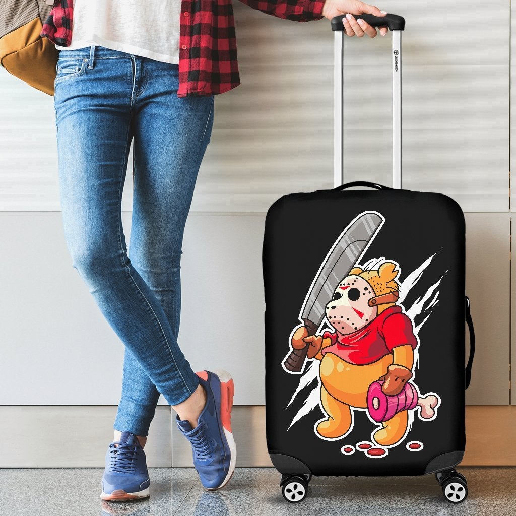 Jason Voorhees Horror Movie Pooh Luggage Cover Suitcase Protector