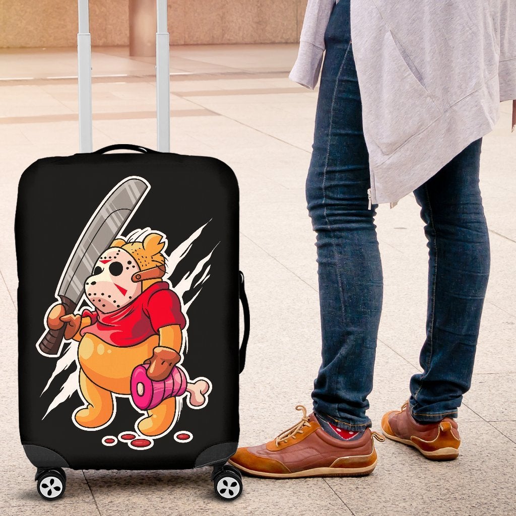 Jason Voorhees Horror Movie Pooh Luggage Cover Suitcase Protector
