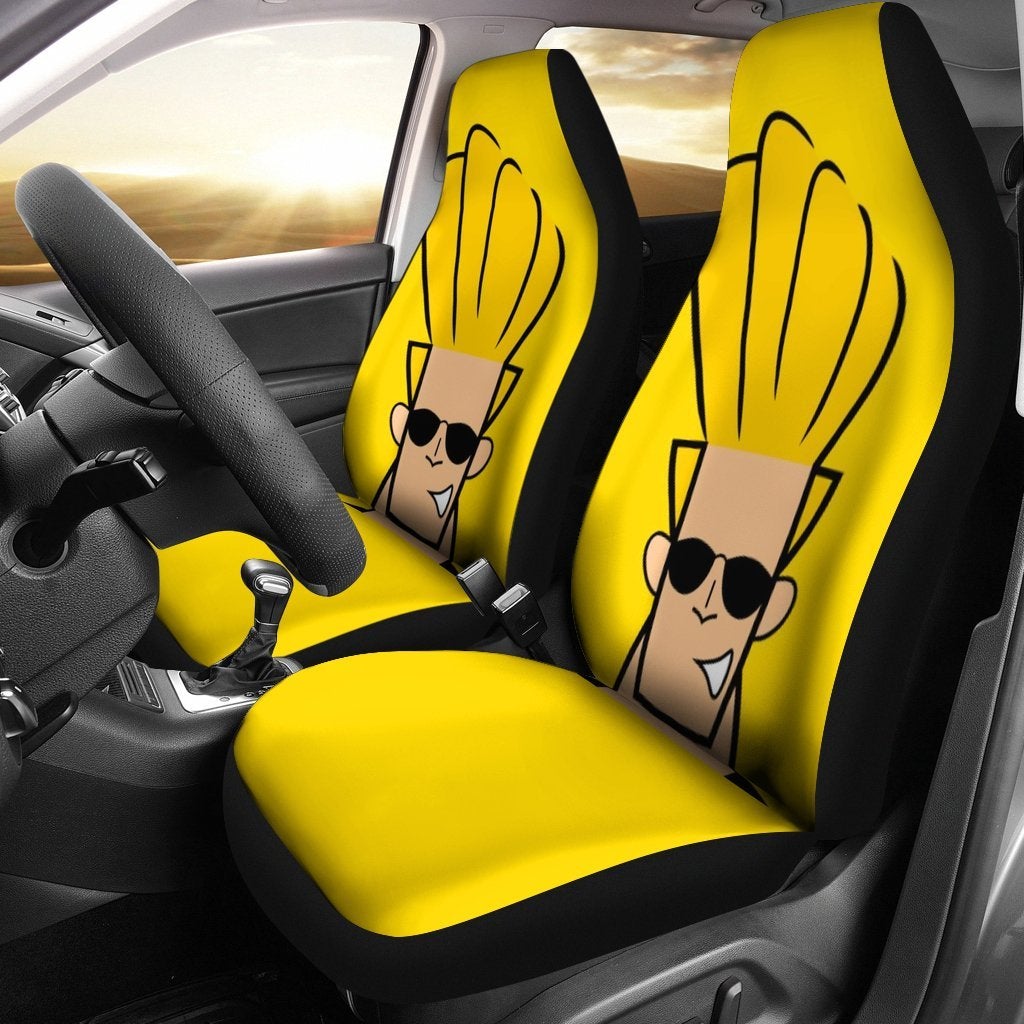 Johnny Bravo Premium Custom Car Seat Covers Decor Protector