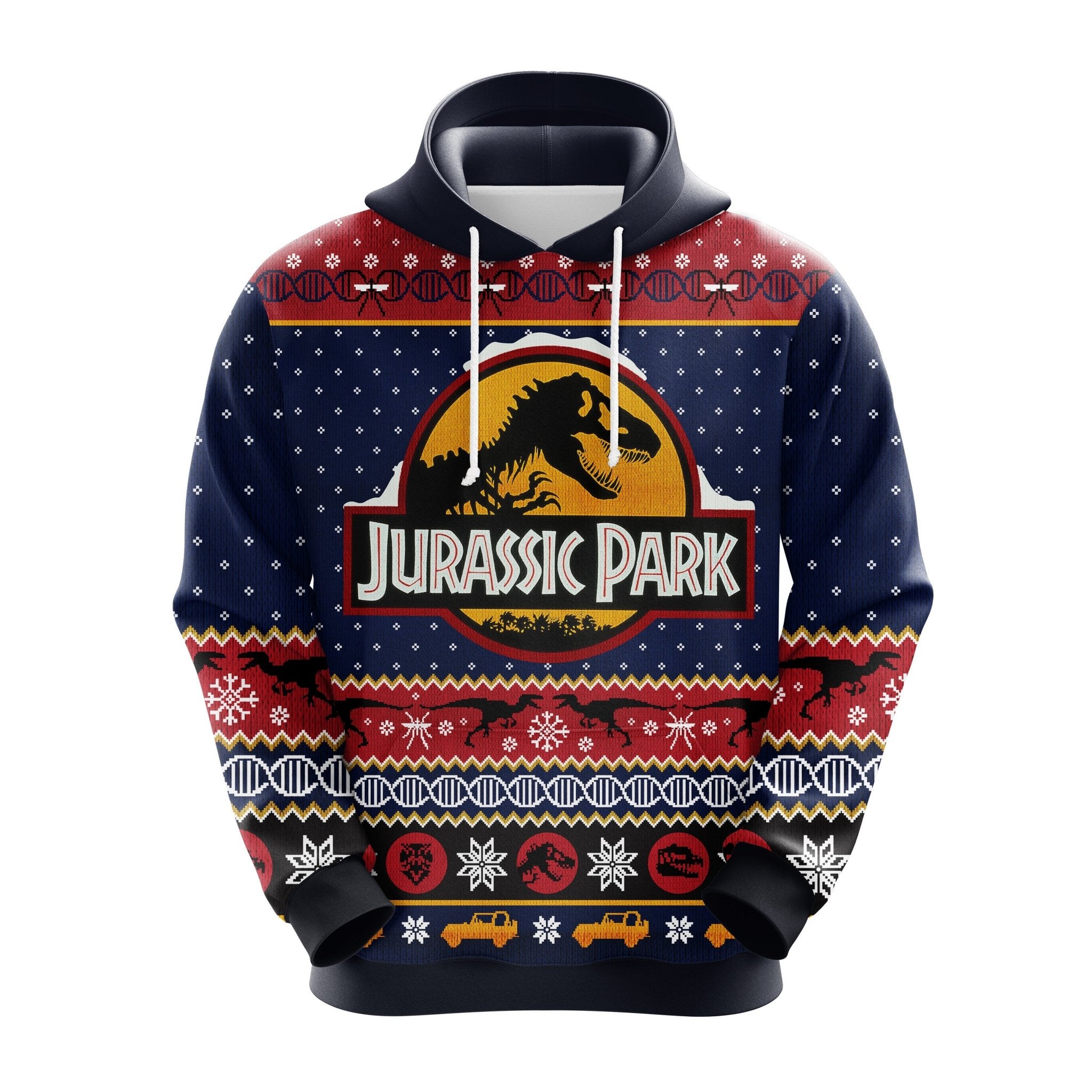 Jurrasic Park Christmas Cute Noel Mc Ugly Hoodie Amazing Gift Idea Thanksgiving Gift