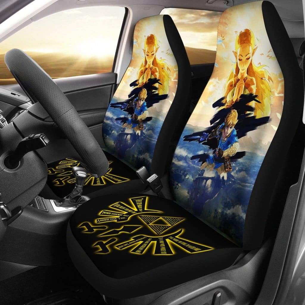 Legend Of Zelda Breath Of The Wild Car Premium Custom Car Seat Covers Decor Protectors