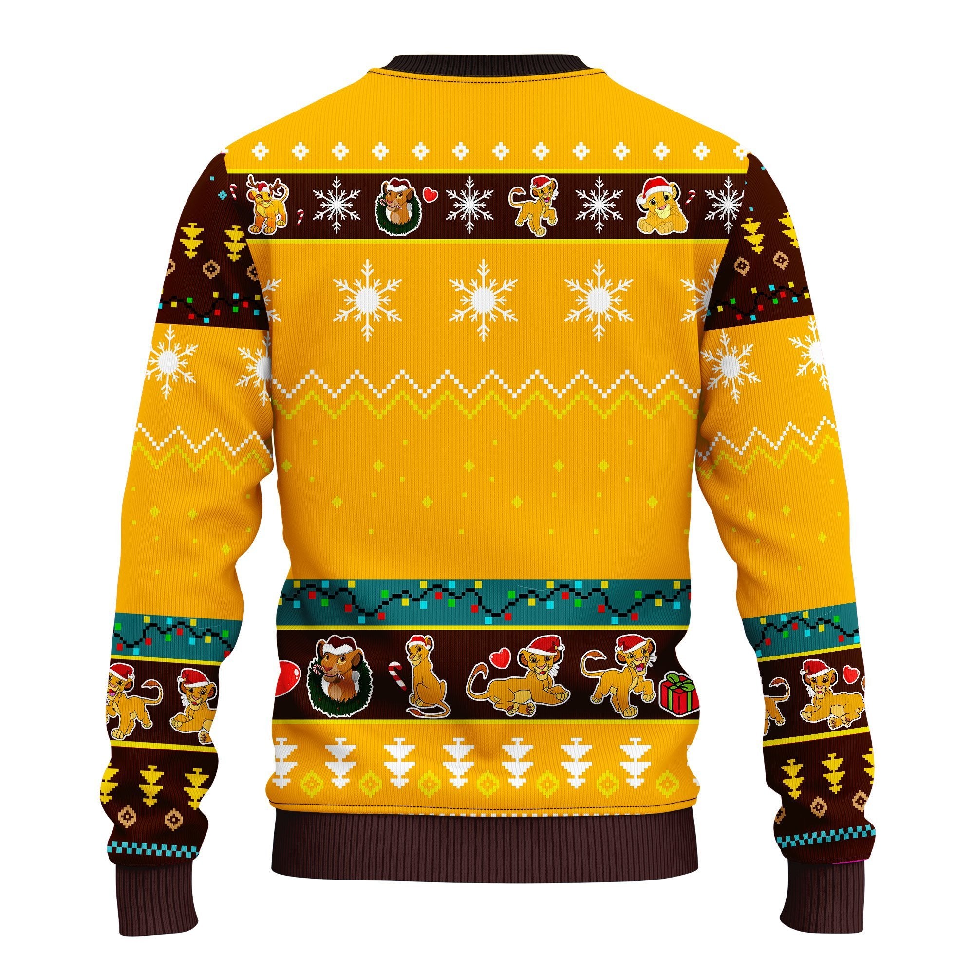 Lion King Simba Ugly Christmas Sweater Yellow 1 Amazing Gift Idea Thanksgiving Gift