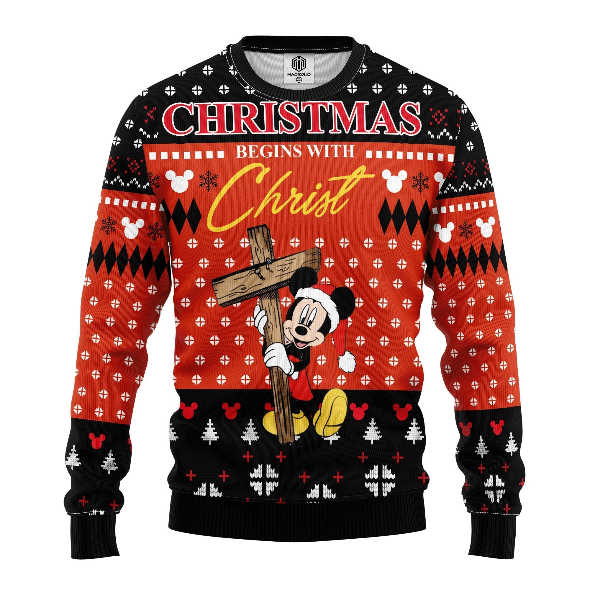 Mickey Christ Ugly Christmas Sweater Amazing Gift Idea Thanksgiving Gift