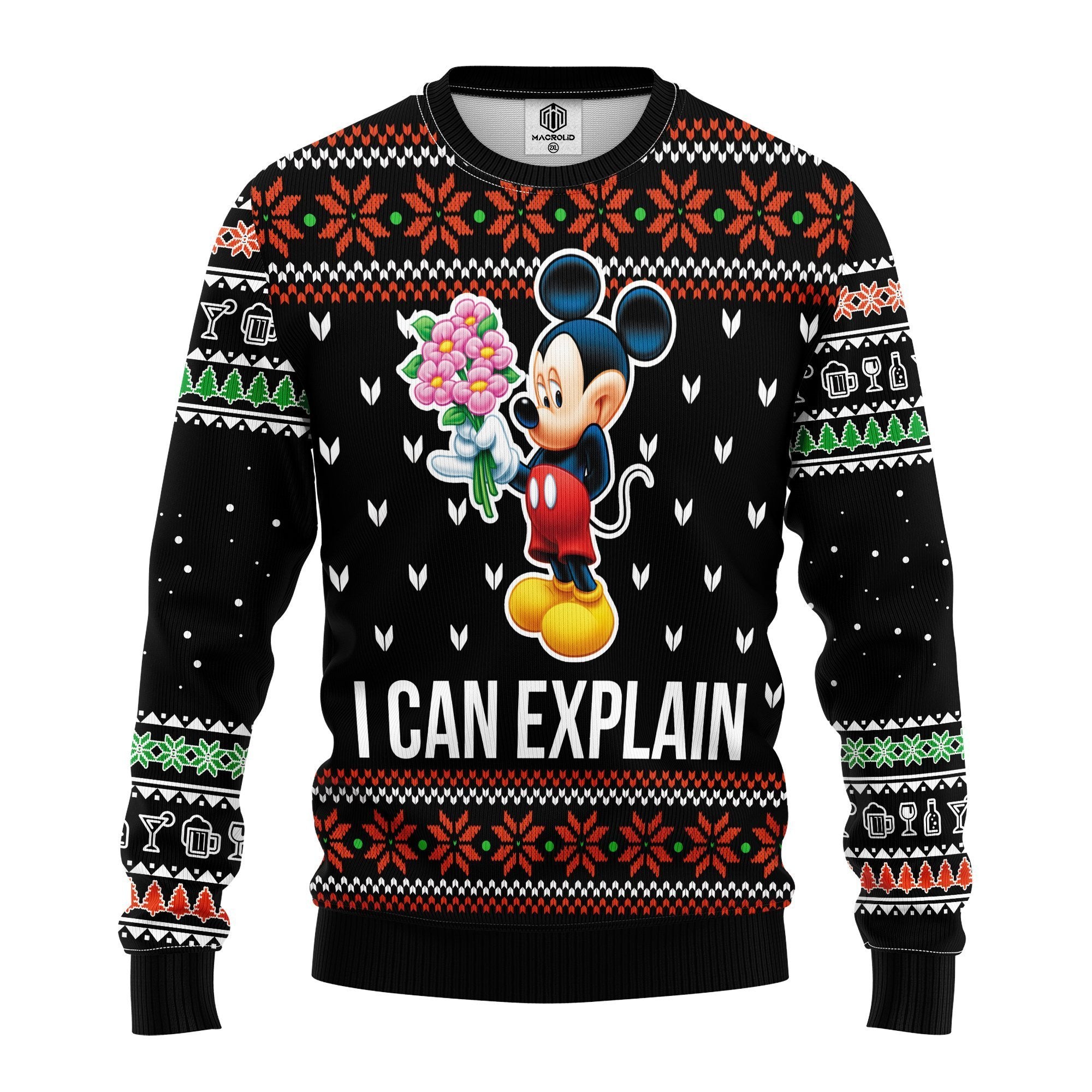 Mickey Explain Ugly Christmas Sweater Amazing Gift Idea Thanksgiving Gift