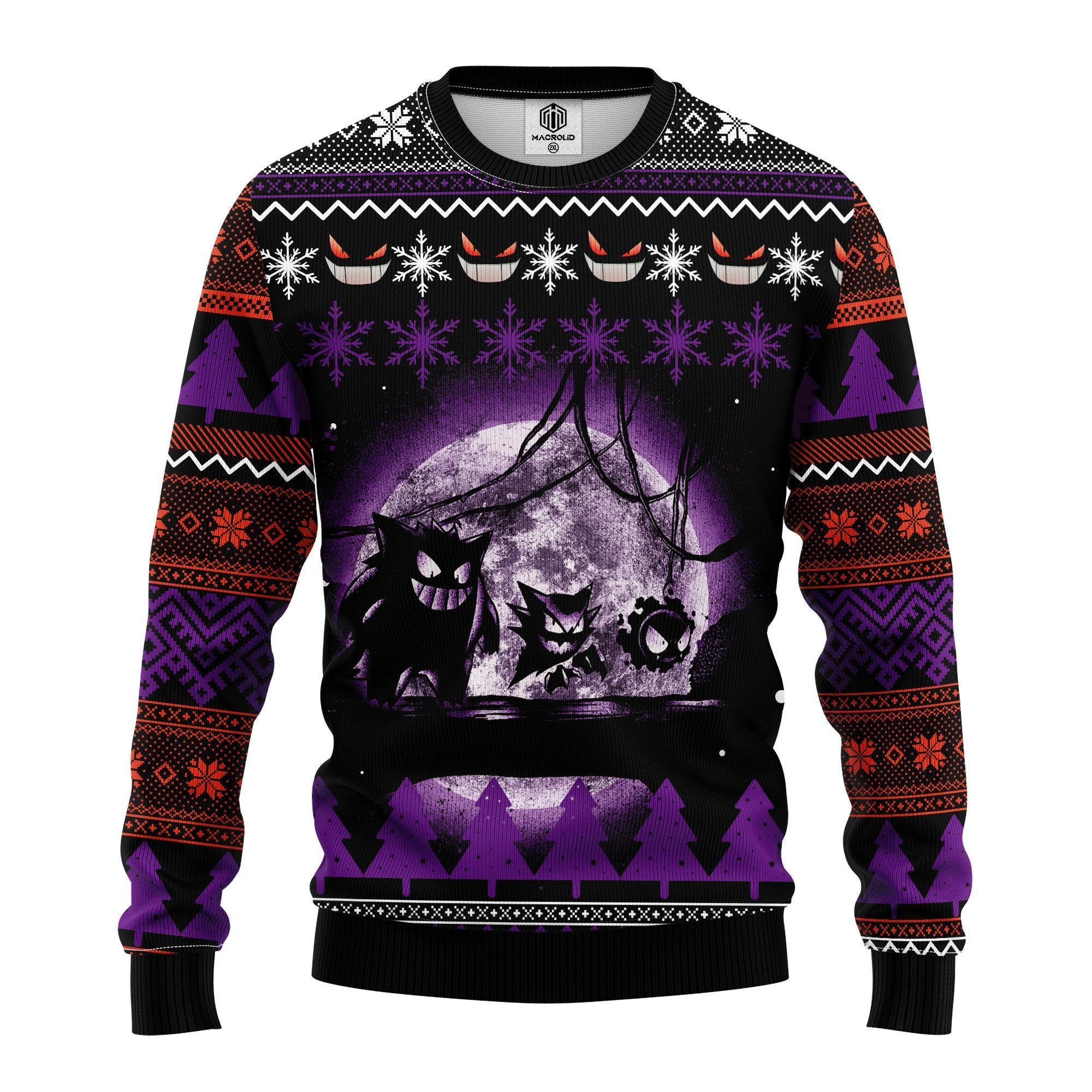 Pokemon Ghost Ugly Christmas Sweater Amazing Gift Idea Thanksgiving Gift