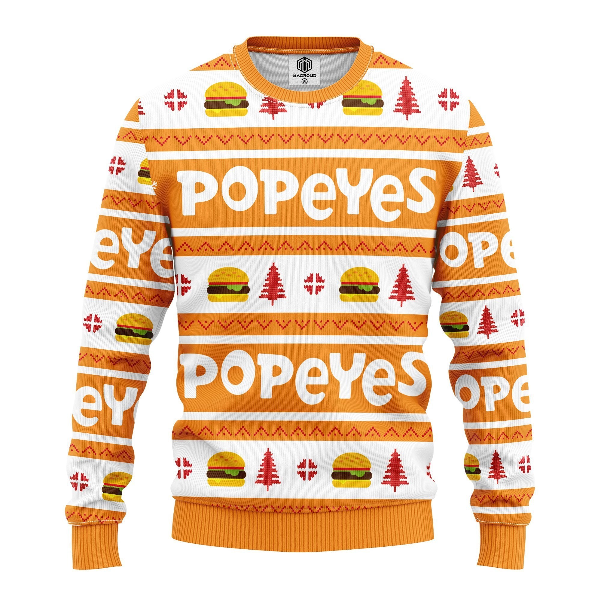 Popeyes Ugly Christmas Sweater Amazing Gift Idea Thanksgiving Gift