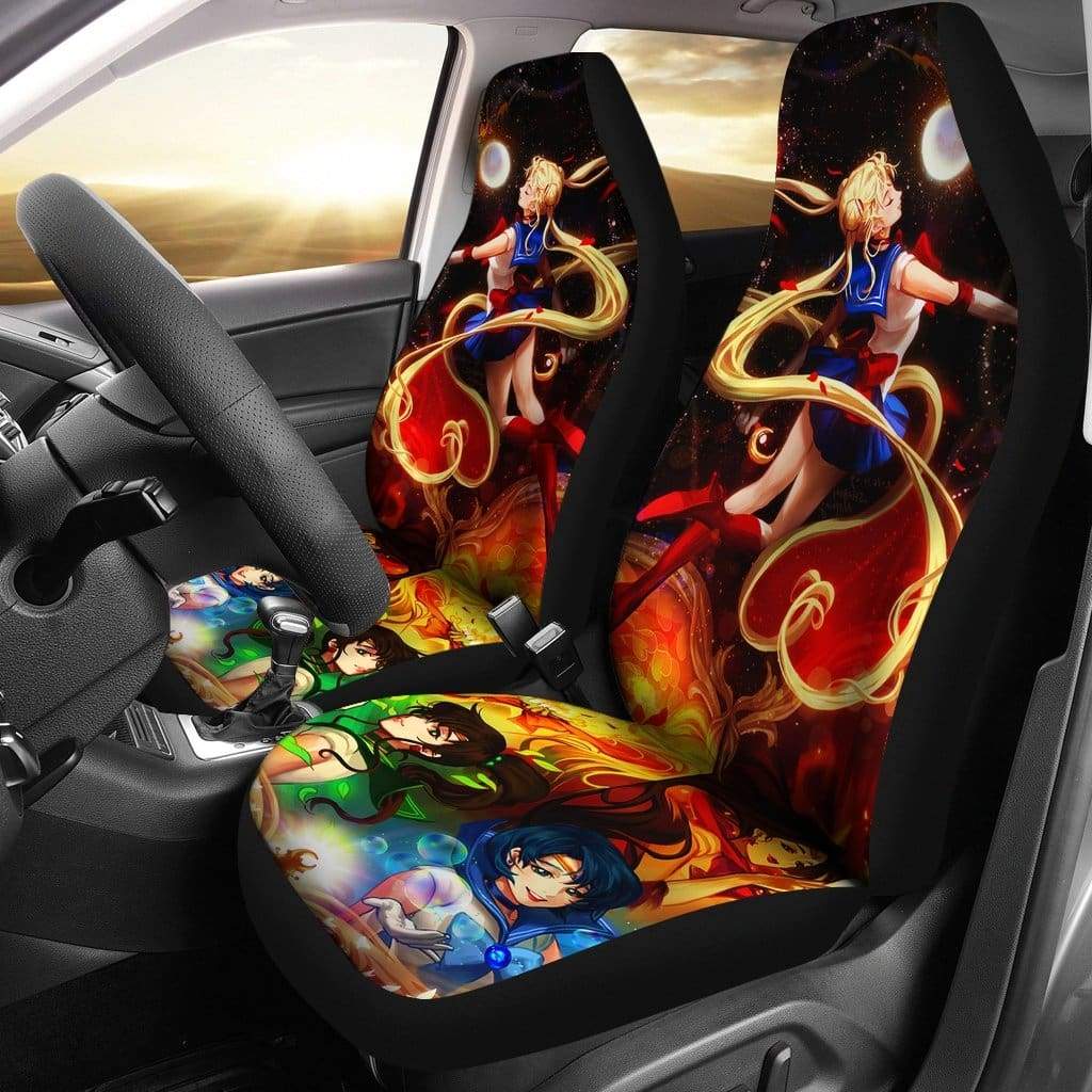 Sailor Moon Car Premium Custom Car Seat Covers Decor Protectors