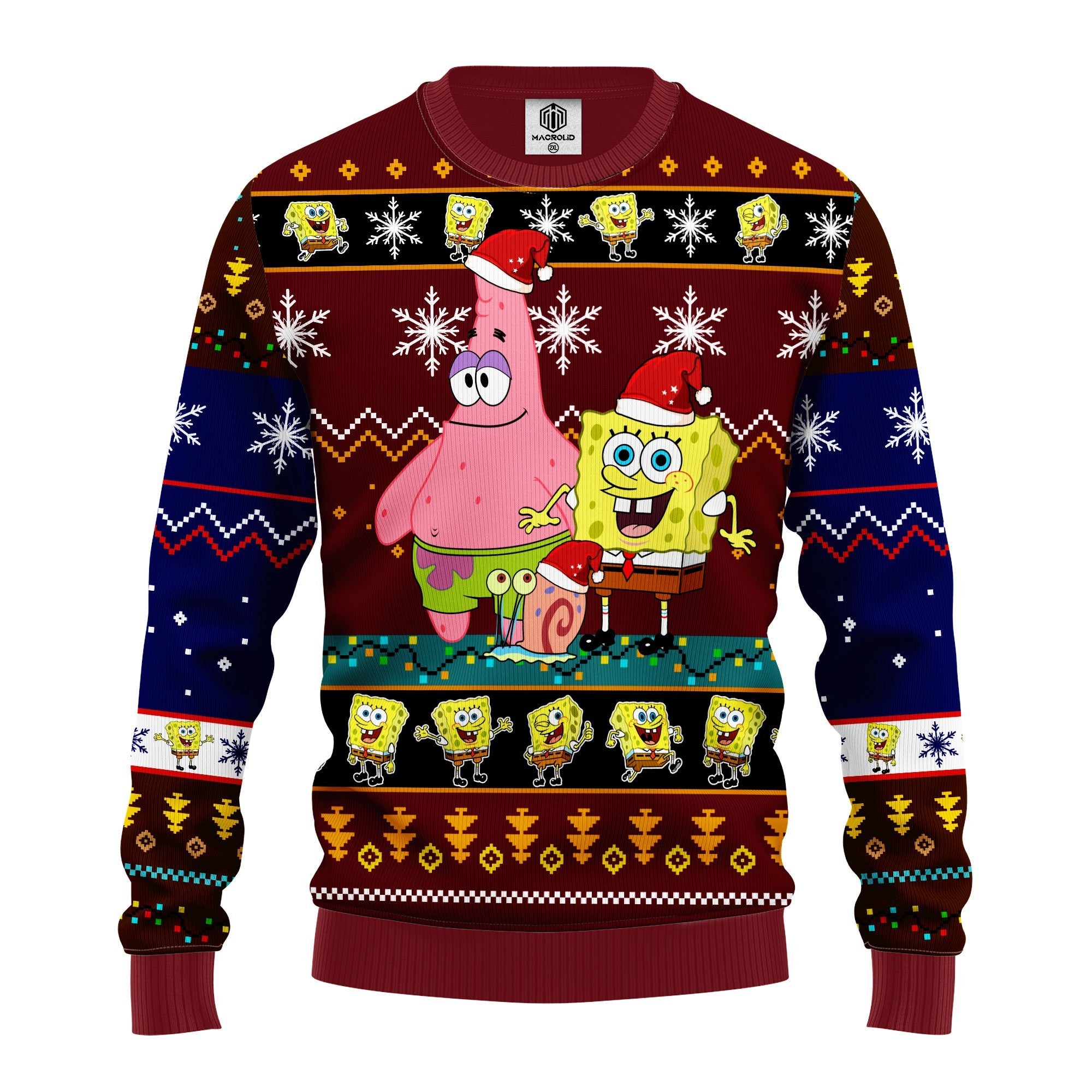 Spongebob Ugly Christmas Sweater 1 Amazing Gift Idea Thanksgiving Gift