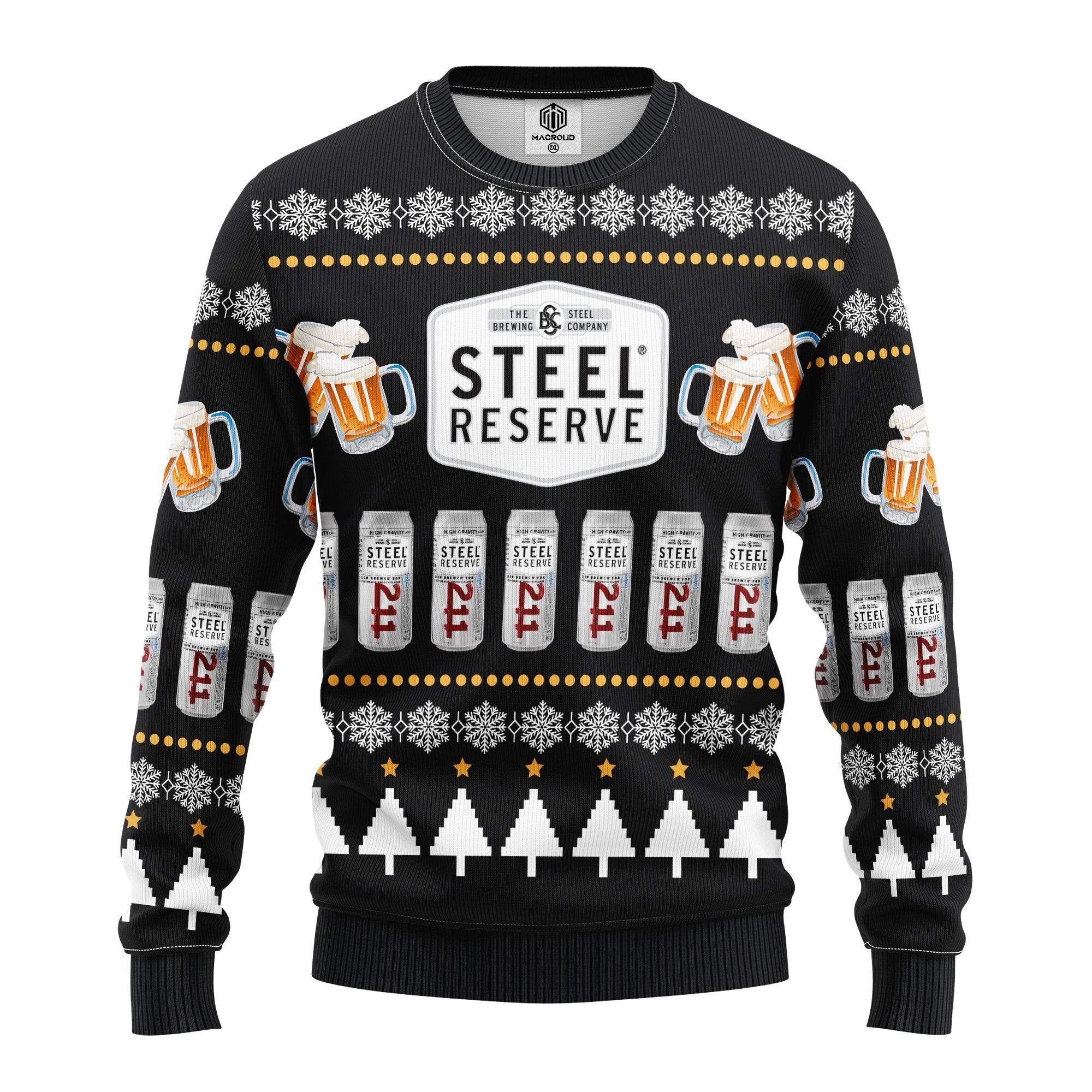 Steel Beer Ugly Christmas Sweater Amazing Gift Idea Thanksgiving Gift