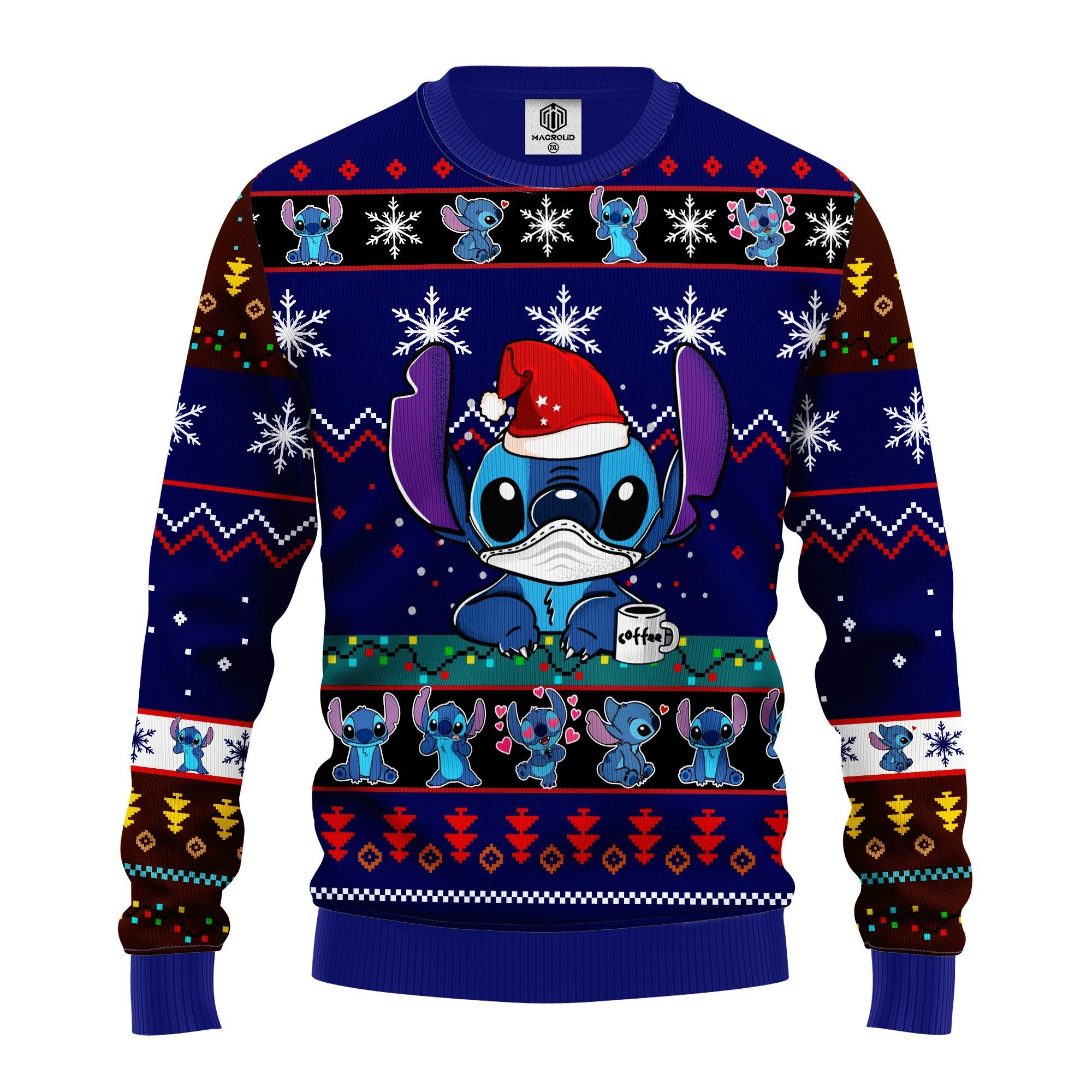 Stitch Ugly Christmas Sweater Blue 1 Amazing Gift Idea Thanksgiving Gift