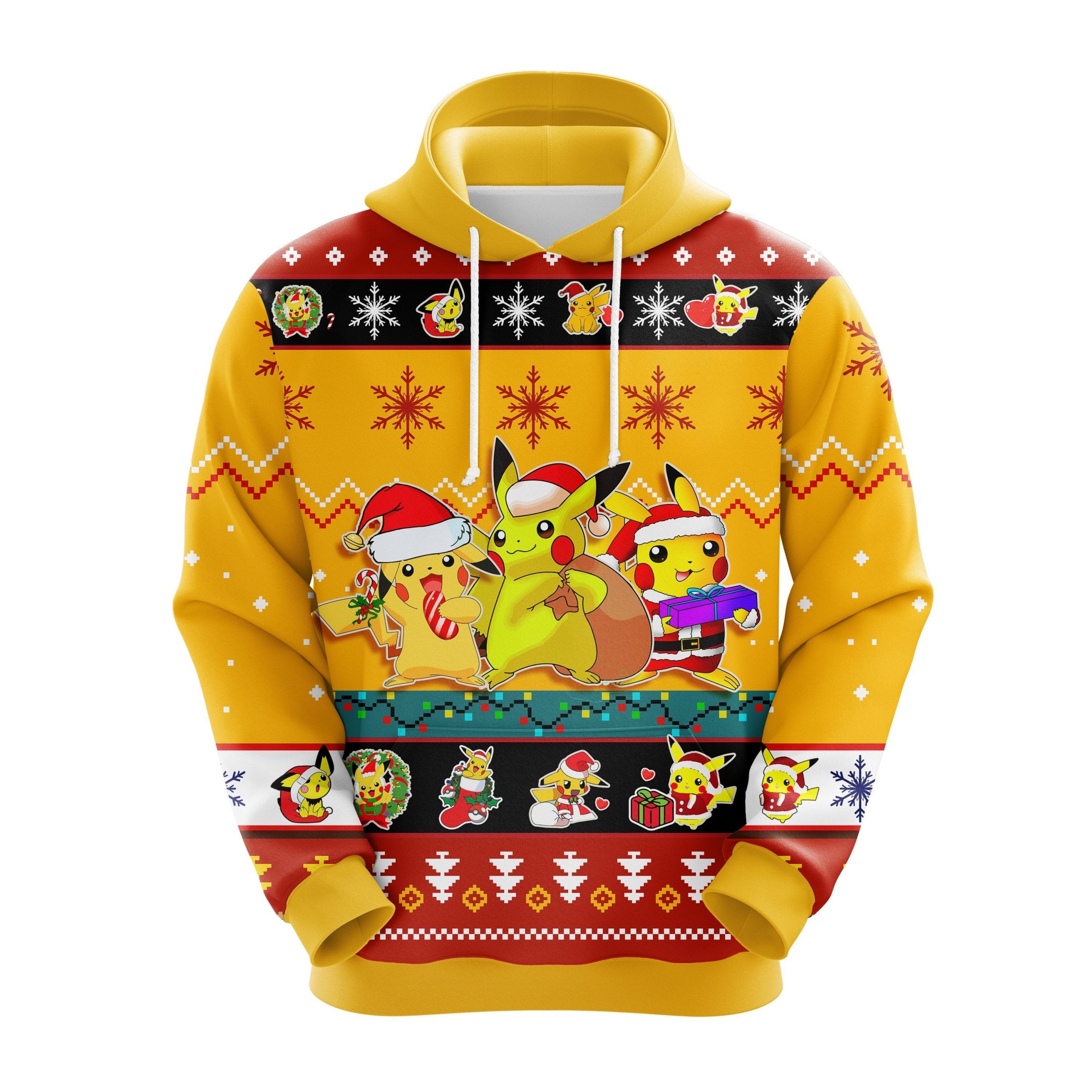Pikachu 2 Christmas Noel Mc Ugly Hoodie Amazing Gift Idea Thanksgiving Gift